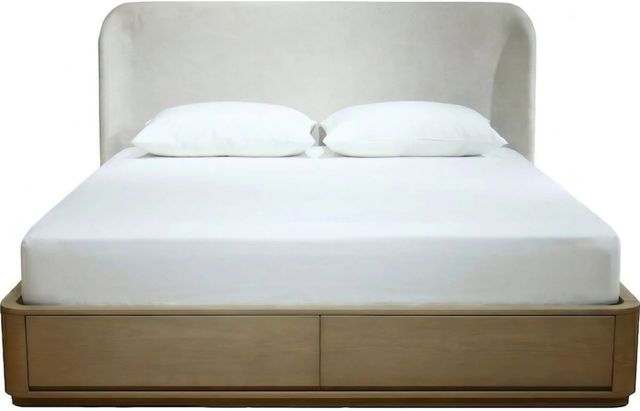 Modus Furniture Penny Buff Cream Eastern King Storage Bed-2