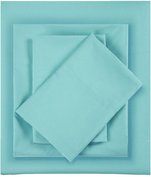 Olliix by Intelligent Design Teal Twin XL Microfiber All Season Wrinkle-Free Sheet Set-0