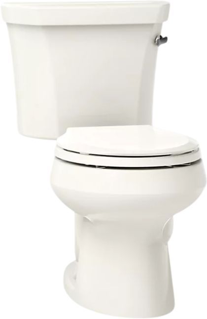 KOHLER® Wellworth® Biscuit 2-Piece 29" Round-Front Right-Hand Trip Toilet, 1.28 Gpf  with Insuliner® with Tank Liner and Tank Cover Lock-0