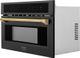ZLINE Autograph Edition 1.6 Cu. Ft. Black Stainless Steel Electric Speed Oven-1