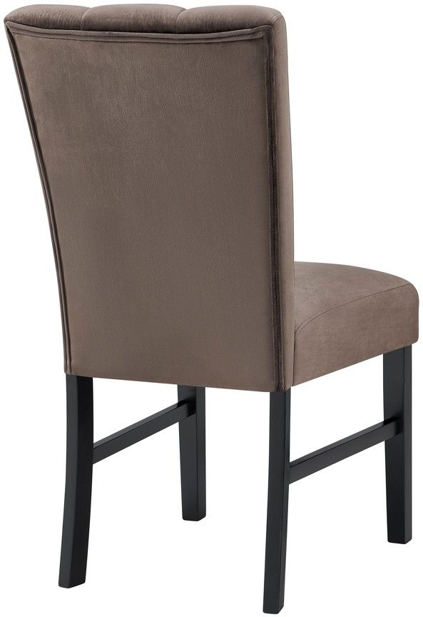 Crown Mark Vega Black/Brown Dining Side Chair-3