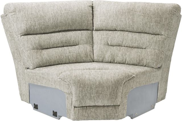 Signature Design by Ashley® Family Den 3-Piece Pewter Power Reclining Sectional with Console-2