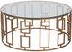 Fairfield® La Bella Glass Top Cocktail Table with Gold Base-0
