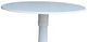 John Thomas Furniture® Dining Essentials Pure White Table Top with Pure White Transitional Pedestal Base-1