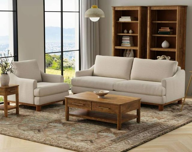 International Furniture Direct Olimpia Ivory Arm Chair-1