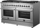 FORNO® Galiano 60" Stainless Steel Pro Style Dual Fuel Range-4