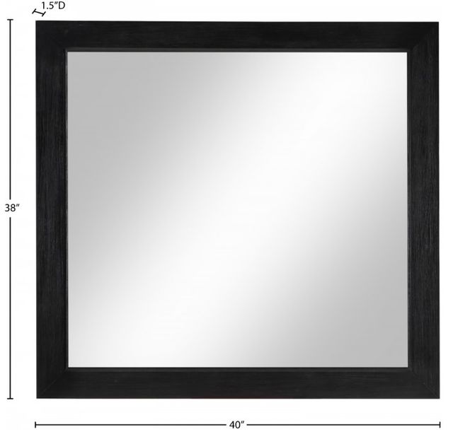 Meridian Furniture Fairfax Black Mirror-3
