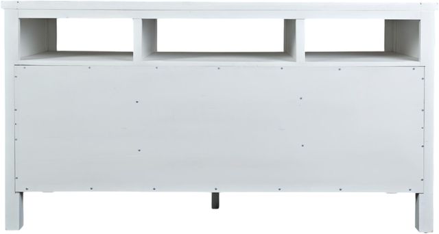 Jofran Inc. Artisan's Craft Distressed Weathered White 60" Media Console-3