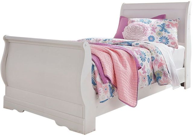 Signature Design by Ashley® Anarasia White Twin Sleigh Footboard