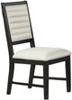 New Classic® Home Furnishings Plateau Beige/Rustic Espresso Dining Side Chair-0