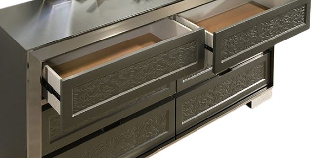 Furniture of America® Leyland Dark Gray Dresser-2