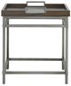 Fairfield® West Camden Tahitian Pearl End Table with Black Base-2