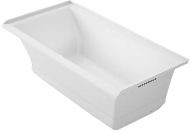 KOHLER® Underscore® White 60" x 30" Alcove Heated BubbleMassage™ Air Bath - Right Drain-0