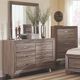 Coaster® Kauffman 4-Piece Washed Taupe Queen Bedroom Set-4