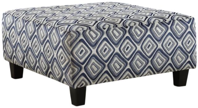 Albany Industries Groovy Navy Cocktail Ottoman-0