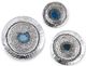 A & B Home Dex 3-Piece Silver Wall Decor Set-0