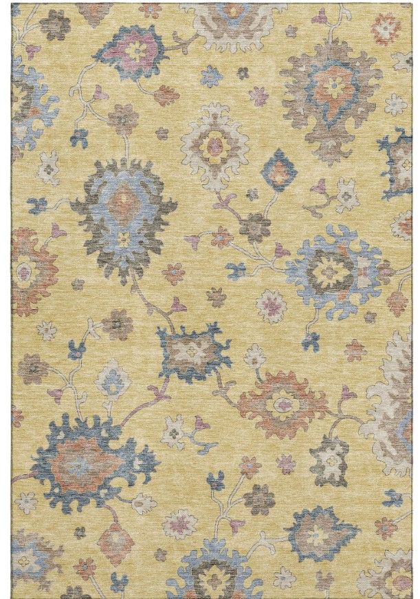 Dalyn™ Rug Company Hatay HY4 Gold 5'x8' Area Rug-0