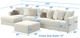 Jackson Furniture Ritzy 5-Piece Bone Left-Arm Facing Sectional with Ottoman-1