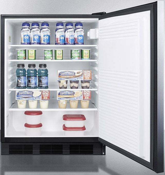 Accucold® by Summit® 24" 5.5 Cu. Ft. Stainless Steel Compact Refrigerator-3