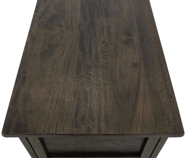International Furniture Direct Dark Mita Stained Dark Sofa Table-4
