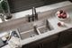 Elkay Lustertone® Classic Lustrous Satin 32-1/16" x 18-1/2" x 9" 40/60 Double Bowl Undermount Sink with Aqua Divide-4