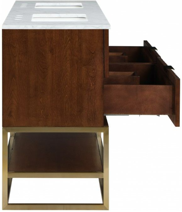 Meridian Furniture Monad Walnut 60" Bathroom Vanity-4