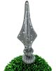 A & B Home Green Sphere Faux Boxwood Topiary on Metal Spire-1