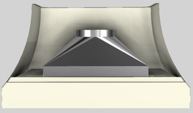 Vent-A-Hood® Designer Series 54" Biscuit Wall Mounted Range Hood-4