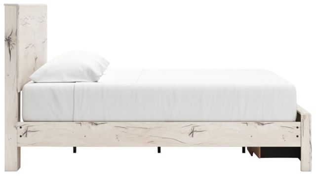 Benchcraft® Lawroy Light Natural King Panel Storage Bed-4