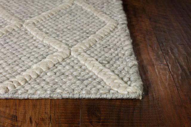 KAS Rugs Cortico Grey Diamonds 5'x7' Rug-1