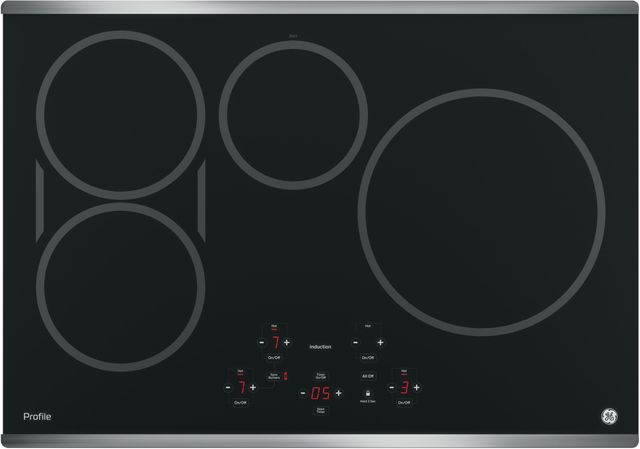 GE Profile™ Series 30" Stainless Steel Built-in Touch Control Induction Cooktop-1