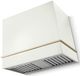 AGA Loge 36" White Wall Mounted Range Hood with Polished Brass Trim-0