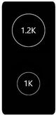 Smeg 12" Black Electric Cooktop-2