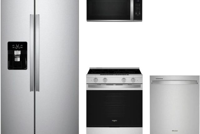 Whirlpool® 4 Piece Stainless Steel Electric Kitchen Package-0