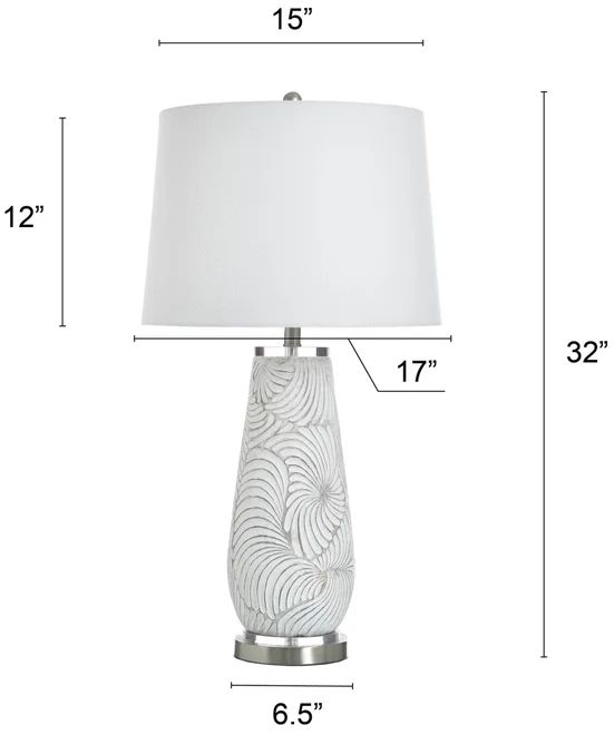 Stylecraft Glina Silver Table Lamp-2