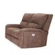 Cheers by Man Wah Chocolate Power Reclining Loveseat with Power Headrest-0