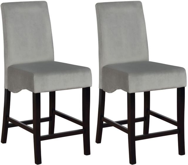 Coaster® Stanton 2-Piece Gray Counter Stools-0