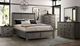 Elements International Wide 4-Piece Gray Queen Panel Bedroom Set-1