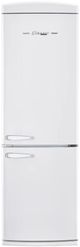 Unique® Appliances Classic Retro 24" 11.7 Cu. Ft. Marshmallow White Counter Depth Bottom Freezer Refrigerator-0