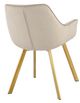 Mazin Furniture Ayami Beige/Gold Dining Arm Chair -3
