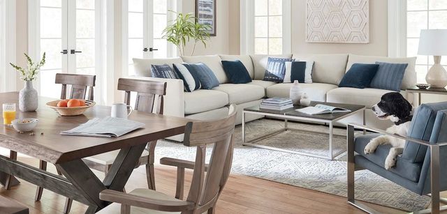Bassett® Furniture Customizable Beckham 5-Piece Modular L-Shaped Sectional-3