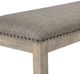 Homelegance® Southlake Light Gray/Wire Brushed Brownish Gray Dining Bench-3