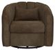 International Furniture Direct Viera Brown Swivel Glider-1