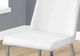 Monarch Specialties Inc. 2-Piece Chrome/White Side Chair Set-3