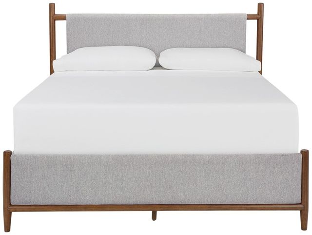 Signature Design by Ashley® Lyncott Brown Queen Upholstered Panel Bed-1