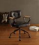 ACME Furniture Hallie Vintage Black Leather Office Chair-1