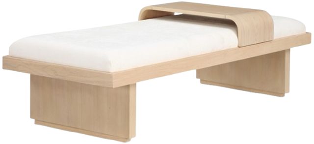 Meridian Furniture Arlington Cream/Natural Bench-0