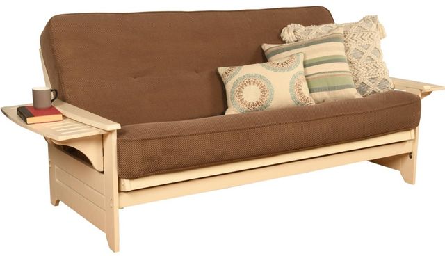 Kodiak Furniture Phoenix Marmont Mocha/Antique White Full Futon with Mattress-0