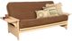 Kodiak Furniture Phoenix Marmont Mocha/Antique White Full Futon with Mattress-0