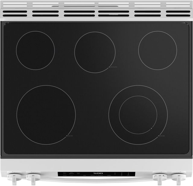 GE® 500 Series 30" White Slide-In Electric Range-3